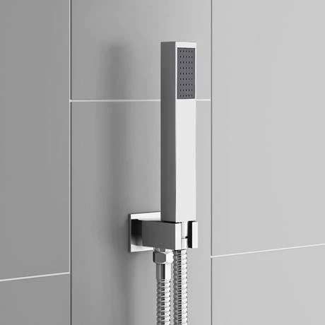 Milan Shower Pack (Rainfall / Waterfall Shower Head, Outlet Elbow w. Parking Bracket + Handset) 7 Milan Shower Pack (Rainfall / Waterfall Shower Head, Outlet Elbow w. Parking Bracket + Handset) - Image 5