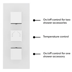 Milan Shower Package (Rainfall Wall Mounted Head, Handset + Freeflow Bath Filler) 11 Milan Shower Package (Rainfall Wall Mounted Head, Handset + Freeflow Bath Filler) -ShowerLux Shop MSPWM detail1 460