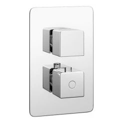 Monza Low Pressure Concealed Twin Shower Valve with Built-In Diverter
