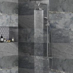 Monza Modern Round Thermostatic Shower - Chrome 12 Monza Modern Round Thermostatic Shower - Chrome -ShowerLux Shop MZA002 n d1 460