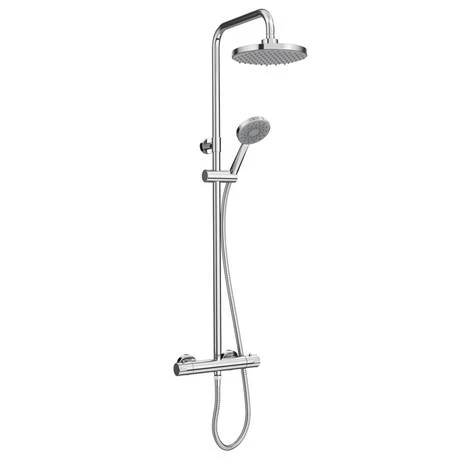 Monza Modern Round Thermostatic Shower - Chrome 4 Monza Modern Round Thermostatic Shower - Chrome - Image 2