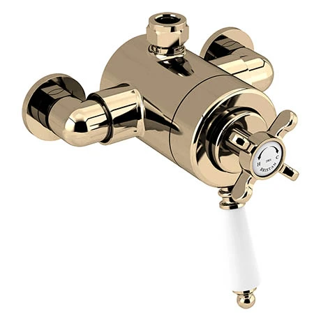 Bristan 1901 Exposed Concentric Top Outlet Shower Valve - Gold - N2-CSHXTVO-G 3 Bristan 1901 Exposed Concentric Top Outlet Shower Valve - Gold - N2-CSHXTVO-G