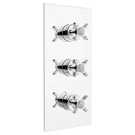 Bristan - 1901 Concealed Dual Control Three Handle Thermostatic Shower Valve - Chrome - N2-SHC3STP-C 3 Bristan - 1901 Concealed Dual Control Three Handle Thermostatic Shower Valve - Chrome - N2-SHC3STP-C