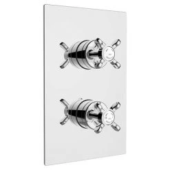 Bristan - 1901 Thermostatic Recessed Dual Control Shower Valve with Integral Diverter - Chrome - N2-SHCDIV-C