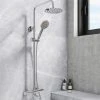 Nova Round Thermostatic Shower Kit with Spout -ShowerLux Shop NVS06 n p