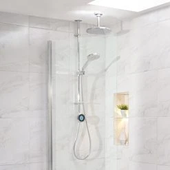 Aqualisa Optic Q Smart Shower Exposed with Adjustable and Ceiling Fixed Head