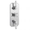 Old London - Chrome Traditional Triple Thermostatic Shower Valve - LDNV03 1 Old London - Chrome Traditional Triple Thermostatic Shower Valve - LDNV03 -ShowerLux Shop Old London LDNV03 P
