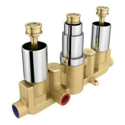 Pablo Concealed Thermostatic Valve with Fixed Shower Head & 6 Body Jets -ShowerLux Shop PABPK1 detail1 460