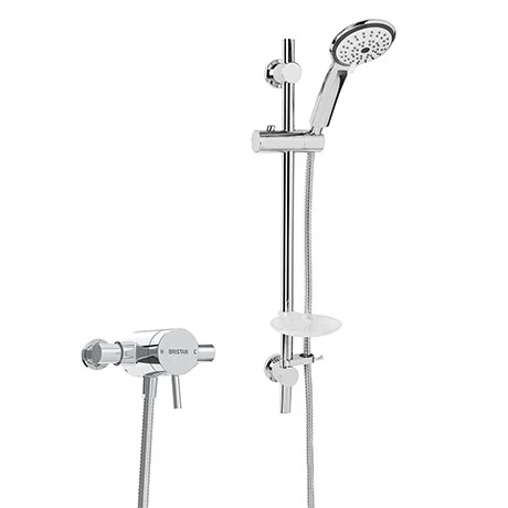 Bristan Prism Thermostatic Exposed Single Control Shower Valve with Adjustable Riser Kit - PM2-SQSHXAR-C 3 Bristan Prism Thermostatic Exposed Single Control Shower Valve with Adjustable Riser Kit - PM2-SQSHXAR-C