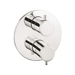 Crosswater MPRO Industrial Chrome Crossbox 1 Outlet Trim Set