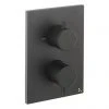Crosswater - Matt Black MPRO Crossbox 1 Outlet Trim & Levers Finishing Kit -ShowerLux Shop PROCB1000LBPM P1