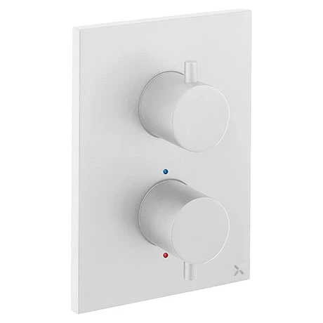 Crosswater - Matt White MPRO Crossbox 1 Outlet Trim & Levers Finishing Kit 3 Crosswater - Matt White MPRO Crossbox 1 Outlet Trim & Levers Finishing Kit