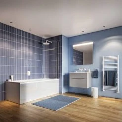 Crosswater MPRO Crossbox Push Matt White 3 Outlet Trim Set 5 Crosswater MPRO Crossbox Push Matt White 3 Outlet Trim Set -ShowerLux Shop PROCBPUSH2500LBPW D1 460