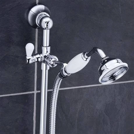 Nuie Traditional Dual Exposed Thermostatic Shower Valve + Slider Rail Kit 4 Nuie Traditional Dual Exposed Thermostatic Shower Valve + Slider Rail Kit - Image 2