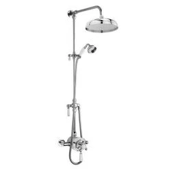 Nuie Victorian Exposed Valve inc. Riser Kit, Diverter, 12 Inch Shower Rose + Handset 6 Nuie Victorian Exposed Valve inc. Riser Kit, Diverter, 12 Inch Shower Rose + Handset -ShowerLux Shop Premier Victorian Exposed Valve w Rigid Riser Kit Diverter 12 Inch Shower Rose d1 460