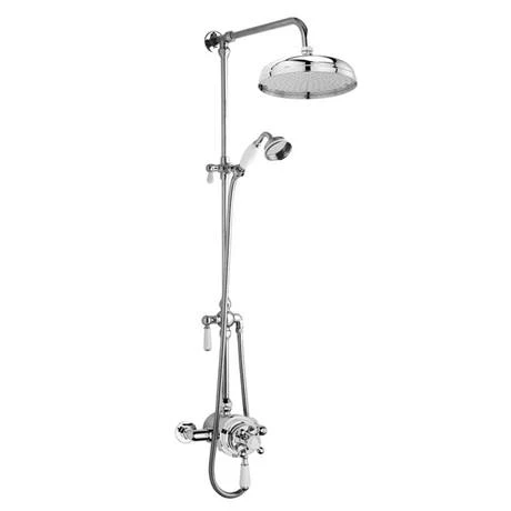 Nuie Victorian Exposed Valve inc. Riser Kit, Diverter, 12 Inch Shower Rose + Handset 4 Nuie Victorian Exposed Valve inc. Riser Kit, Diverter, 12 Inch Shower Rose + Handset - Image 2