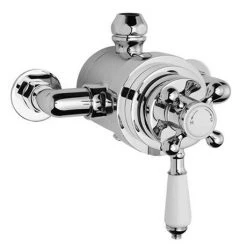 Nuie Victorian Exposed Valve inc. Riser Kit, Diverter, 12 Inch Shower Rose + Handset 7 Nuie Victorian Exposed Valve inc. Riser Kit, Diverter, 12 Inch Shower Rose + Handset -ShowerLux Shop Premier Victorian Exposed Valve w Rigid Riser Kit Diverter 12 Inch Shower Rose d2 460