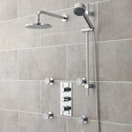 Ultra Quest Rectangular Concealed Thermostatic Triple Shower Valve - QUEV53 4 Ultra Quest Rectangular Concealed Thermostatic Triple Shower Valve - QUEV53 - Image 2