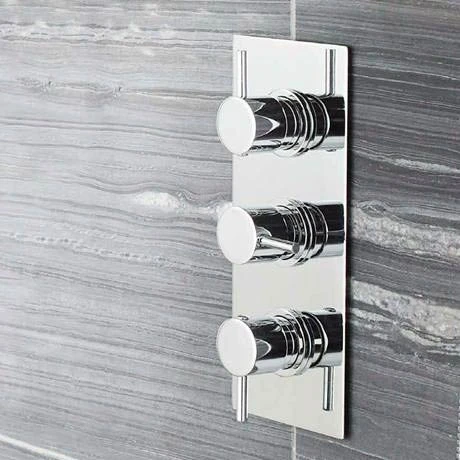 Nuie Quest Concealed Thermostatic Triple Shower Valve with Built-in Diverter 4 Nuie Quest Concealed Thermostatic Triple Shower Valve with Built-in Diverter - Image 2
