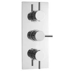 Nuie Quest Concealed Thermostatic Triple Shower Valve with Built-in Diverter