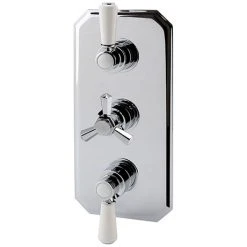 RAK Washington Art Deco Triple Outlet Thermostatic Concealed Shower Valve - RAKWTN3204