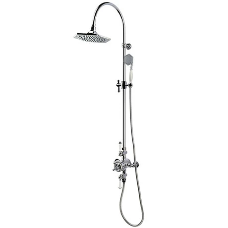 RAK Washington Art Deco Exposed Thermostatic Shower Column with Fixed Head and Shower Kit - RAKWTN6001 3 RAK Washington Art Deco Exposed Thermostatic Shower Column with Fixed Head and Shower Kit - RAKWTN6001