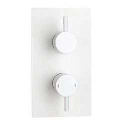 Arezzo Matt White Round Shower Package with Concealed Valve + Head 9 Arezzo Matt White Round Shower Package with Concealed Valve + Head -ShowerLux Shop RD2MWPK d1 460