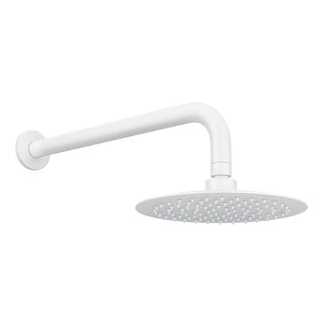 Arezzo Matt White Round Shower Package with Concealed Valve + Head 7 Arezzo Matt White Round Shower Package with Concealed Valve + Head - Image 5