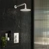 Arezzo Matt White Round Shower Package with Concealed Valve + Head 1 Arezzo Matt White Round Shower Package with Concealed Valve + Head -ShowerLux Shop RD2MWPK p