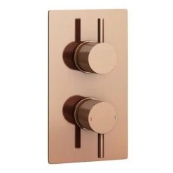 Arezzo Rose Gold Round Shower Package with Concealed Valve + Head -ShowerLux Shop RD2RGPK detail1 460