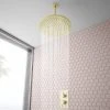 Arezzo Brushed Brass Twin Concealed Shower Valve inc. 300mm Head + 200mm Ceiling Mounted Arm 2 Arezzo Brushed Brass Twin Concealed Shower Valve inc. 300mm Head + 200mm Ceiling Mounted Arm -ShowerLux Shop RD32BBPKCM p
