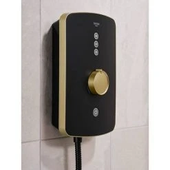 Triton Amala 8.5kw Electric Shower - Black/Brushed Brass - REAMA87 -ShowerLux Shop REAMA87 D3 460 1