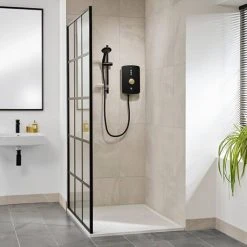 Triton Amala 8.5kw Electric Shower - Black/Brushed Brass - REAMA87 -ShowerLux Shop REAMA87 D5 460 1
