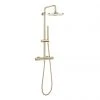 Crosswater Central Brushed Brass Height Adjustable Thermostatic Shower -ShowerLux Shop RM530WF P