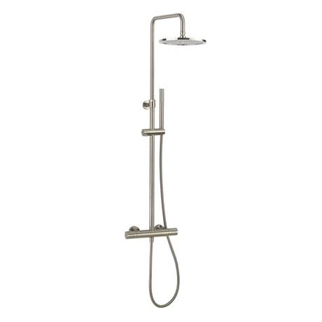 Crosswater Central Brushed Stainless Steel Height Adjustable Thermostatic Shower 4 Crosswater Central Brushed Stainless Steel Height Adjustable Thermostatic Shower - Image 2