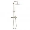 Crosswater Central Brushed Stainless Steel Height Adjustable Thermostatic Shower 1 Crosswater Central Brushed Stainless Steel Height Adjustable Thermostatic Shower -ShowerLux Shop RM530WV P