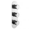Hudson Reed Round Triple Concealed Thermostatic Shower Valve with Diverter - RNDTR03 2 Hudson Reed Round Triple Concealed Thermostatic Shower Valve with Diverter - RNDTR03 -ShowerLux Shop RNDTR02 P 1