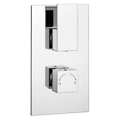 Summit Twin Concealed Thermostatic Shower Valve - Chrome