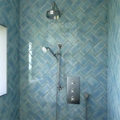 Heritage - Dawlish Concealed Valve with 6" Fixed Head & Adjustable Riser - Chrome - SDCDUAL03