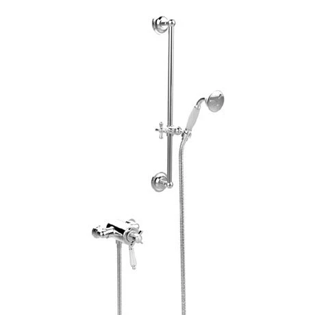 Heritage Dawlish Exposed Shower with Premium Flexible Riser Kit - Chrome - SDCDUAL09 3 Heritage Dawlish Exposed Shower with Premium Flexible Riser Kit - Chrome - SDCDUAL09