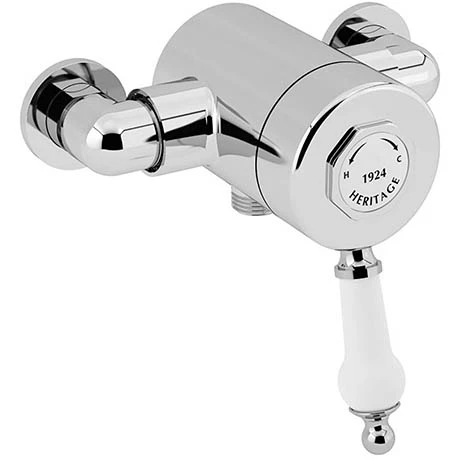 Heritage Glastonbury Exposed Sequential Shower Valve with Bottom Outlet Connection - Chrome - SGCB03 3 Heritage Glastonbury Exposed Sequential Shower Valve with Bottom Outlet Connection - Chrome - SGCB03