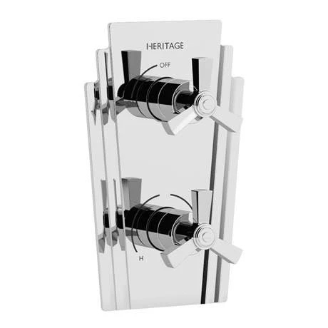 Heritage Gracechurch Recessed Shower with Deluxe Fixed Head Kit - Chrome - SGRDDUAL02 4 Heritage Gracechurch Recessed Shower with Deluxe Fixed Head Kit - Chrome - SGRDDUAL02 - Image 2