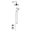 Heritage Gracechurch Recessed Shower with Deluxe Fixed Head and Flexible Riser Kit - Chrome - SGRDDUAL03 1 Heritage Gracechurch Recessed Shower with Deluxe Fixed Head and Flexible Riser Kit - Chrome - SGRDDUAL03 -ShowerLux Shop SGRDDUAL03 P