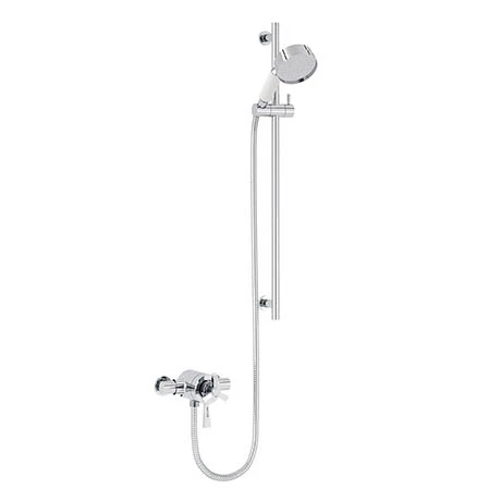 Heritage Gracechurch Exposed Shower with Deluxe Flexible Riser Kit - Chrome - SGRDDUAL05 3 Heritage Gracechurch Exposed Shower with Deluxe Flexible Riser Kit - Chrome - SGRDDUAL05