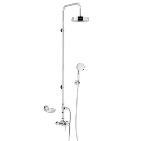 Heritage Gracechurch Mother of Pearl Exposed Shower with Deluxe Fixed Riser Kit & Diverter to Handset - SGRDMOPDUAL01 3 Heritage Gracechurch Mother of Pearl Exposed Shower with Deluxe Fixed Riser Kit & Diverter to Handset - SGRDMOPDUAL01