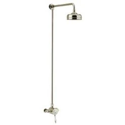 Heritage Glastonbury Exposed Shower with Premium Fixed Riser Kit - Vintage Gold - SGSIN04