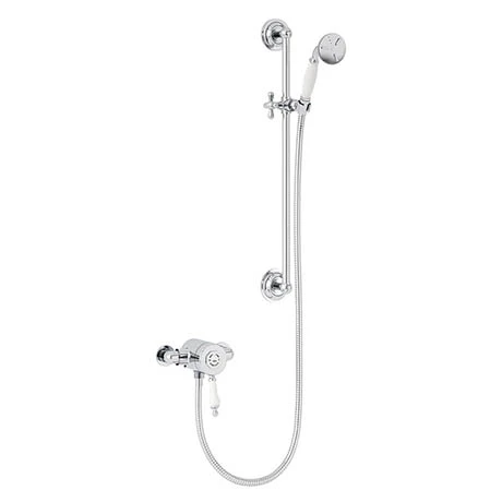 Heritage Glastonbury Exposed Shower with Premium Flexible Riser Kit - Chrome - SGSIN05 3 Heritage Glastonbury Exposed Shower with Premium Flexible Riser Kit - Chrome - SGSIN05