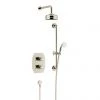 Heritage Hartlebury Recessed Shower with Premium Fixed Head and Flexible Riser Kit - Vintage Gold - SHDDUAL06 2 Heritage Hartlebury Recessed Shower with Premium Fixed Head and Flexible Riser Kit - Vintage Gold - SHDDUAL06 -ShowerLux Shop SHDDUAL06 P1