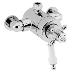 Heritage Hartlebury Exposed Shower with Premium Fixed Riser Kit - Chrome - SHDDUAL07 -ShowerLux Shop SHDDUAL07 D1N 460