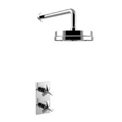 Heritage Hemsby Dual Control Recessed Valve with 8" Fixed Head